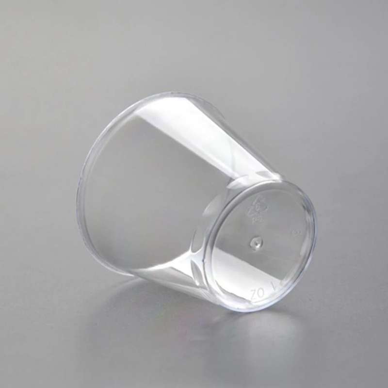 Plastic Tot Glass Disposable Small Plastic Glass Clear 30ml (5 Packs of 30 Galsses)
