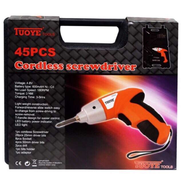 Electric Screwdriver 45pcs TUOYE