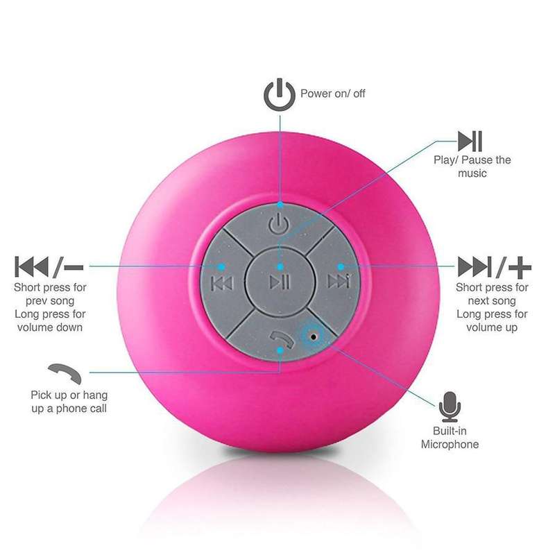 Waterproof Bluetooth Splash Proof Speaker with Mic