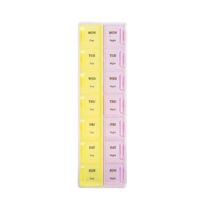 Weekly Pill Organizer 2 Times A Day Pack Of 2