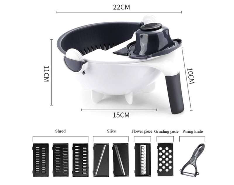 Multifunctional Fruit & Veg Slicer And Drainer