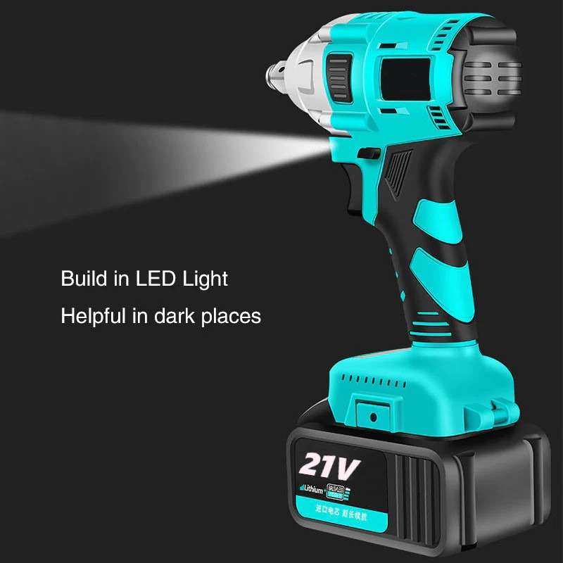 Electric Brushless Cordless Power Impact Wrench 330 Nm