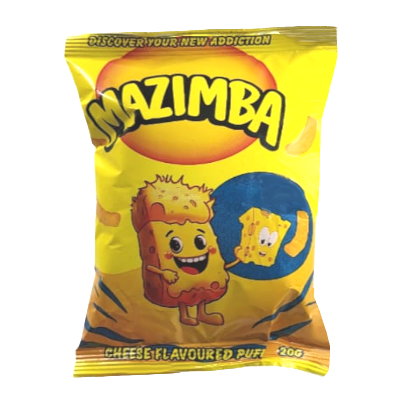 Mazimba Cheese Flavoured Puffs Bale Of 30 Packs 20 Gram