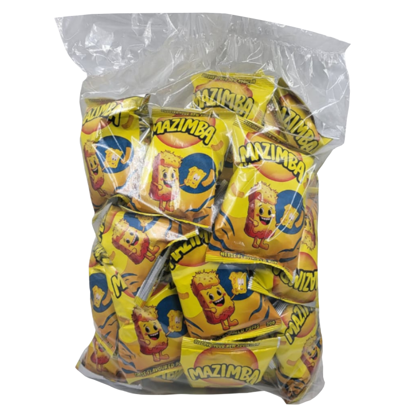 Mazimba Cheese Flavoured Puffs Bale Of 30 Packs 20 Gram