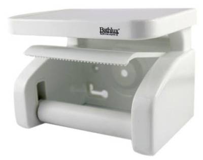 Bathlux Toiler Paper Holder With Shelf -