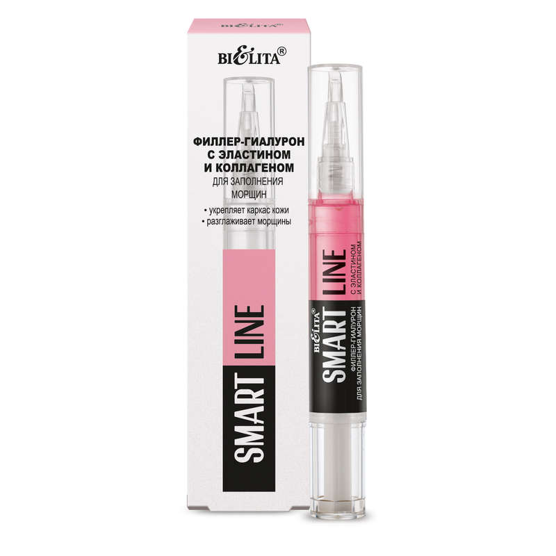 SMART LINE Hyaluronic Wrinkle Filler with Elastin and Collagen Fibers, 4ml
