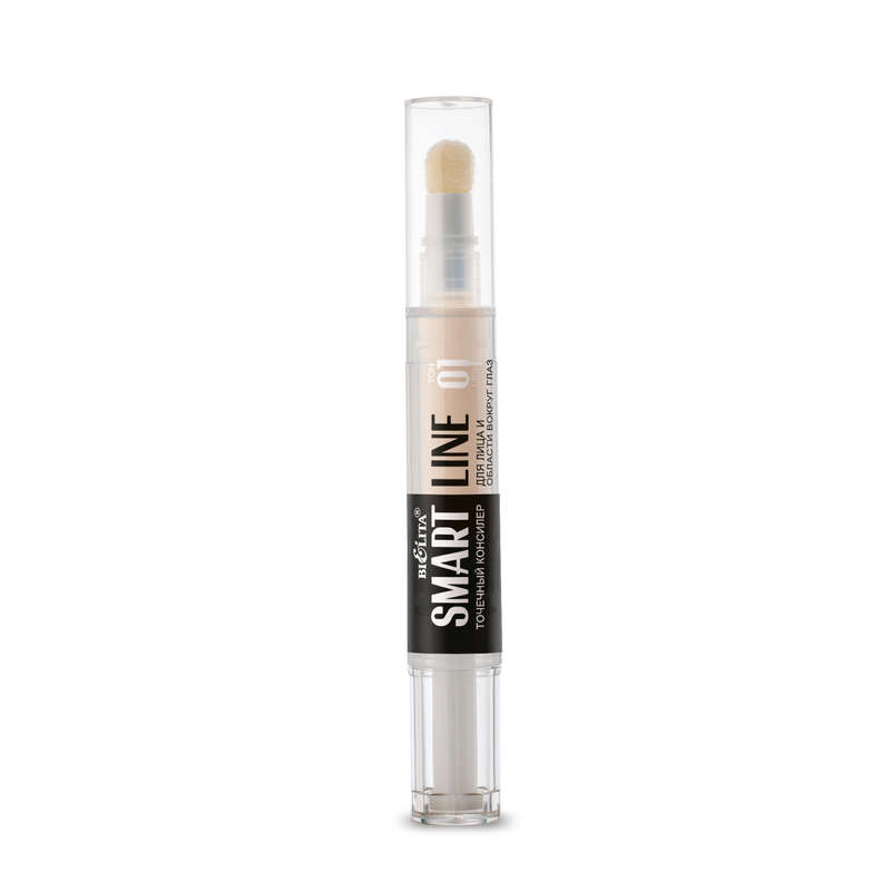 Smart Line Face and around Eyes Spot Concealer 01 Tone Light, 4ml
