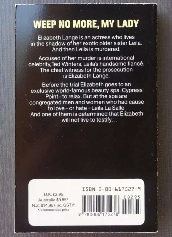 Weep no more, my lady (Paperback)