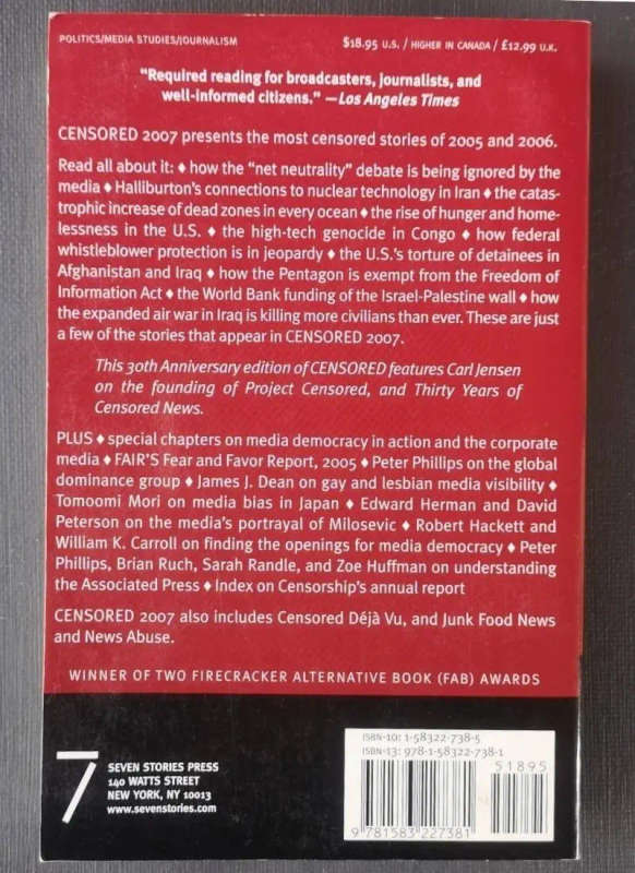 Censored 2007: The top 25 censored stories