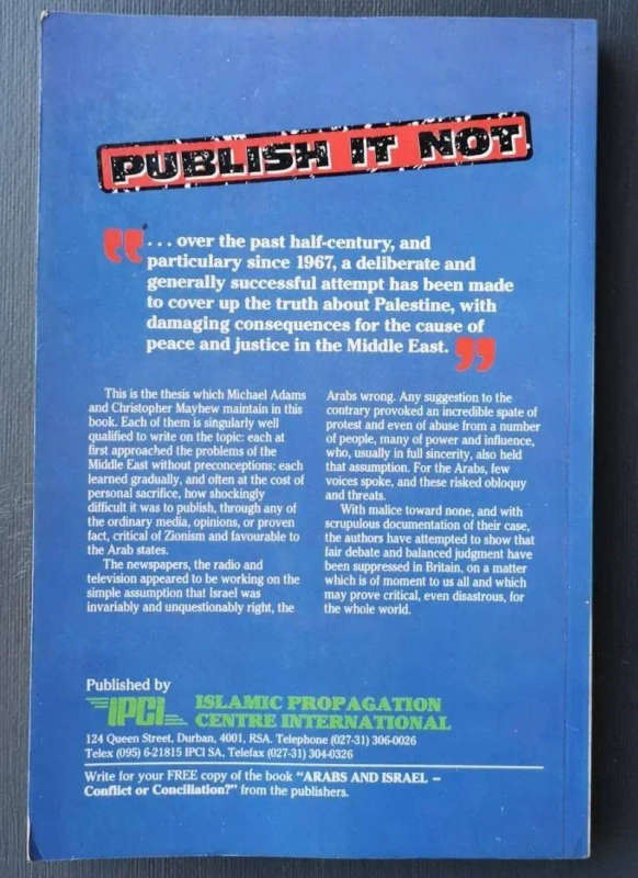 Publish it not