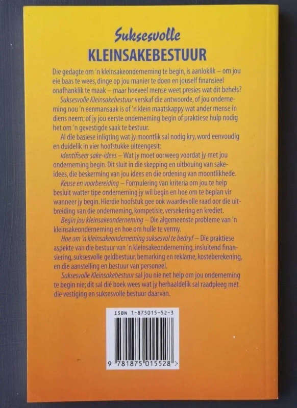 Kleinsakebestuur in Suid-Afrika