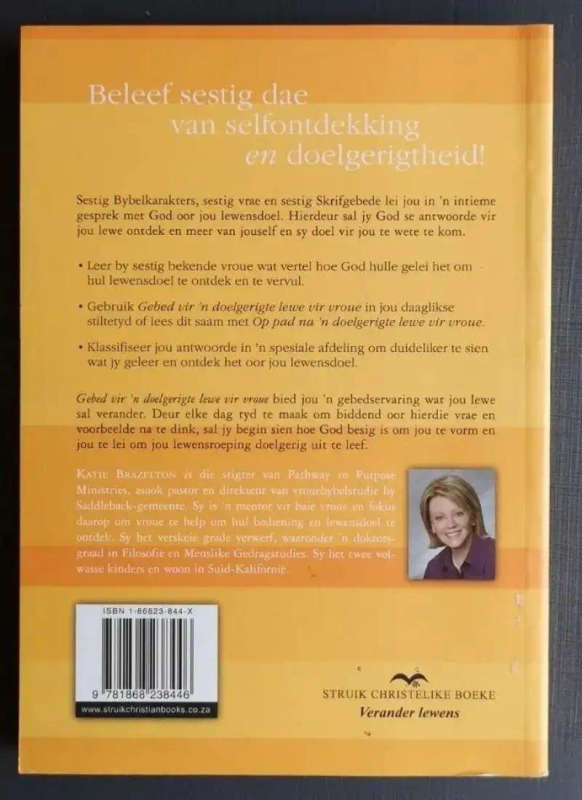 Gebed vir 'n doelgerigte lewe vir vroue