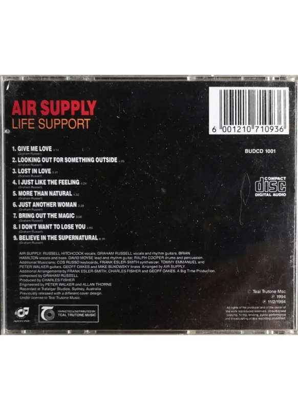 Air Supply - Life Support (CD)