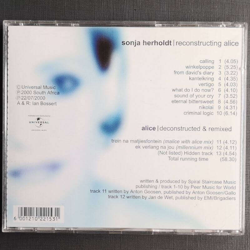 Sonja Herholdt - Reconstructing Alice (CD)