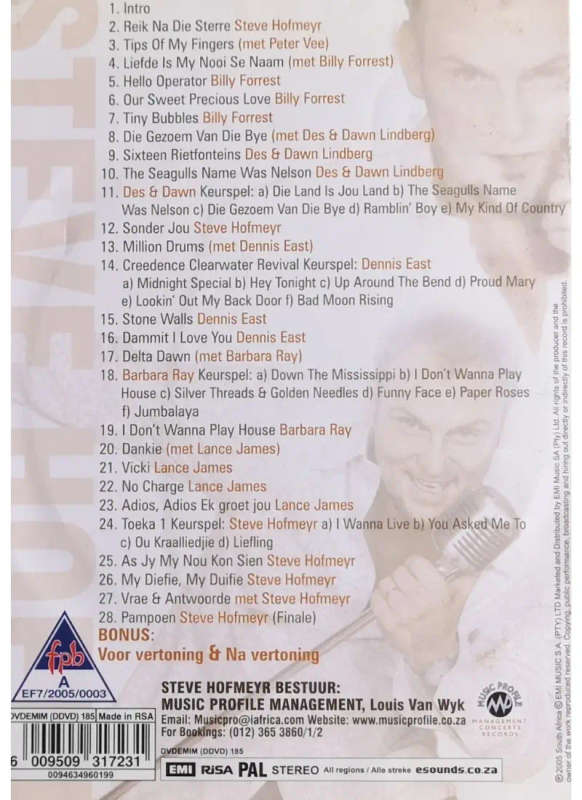 Steve Hofmeyr - Toeka 2 (DVD)