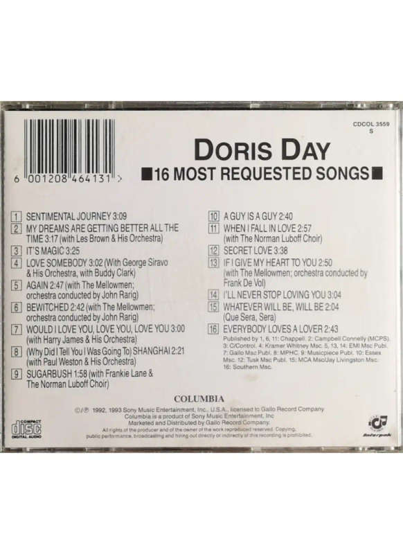 Doris Day - 16 Most Requested Songs (CD)