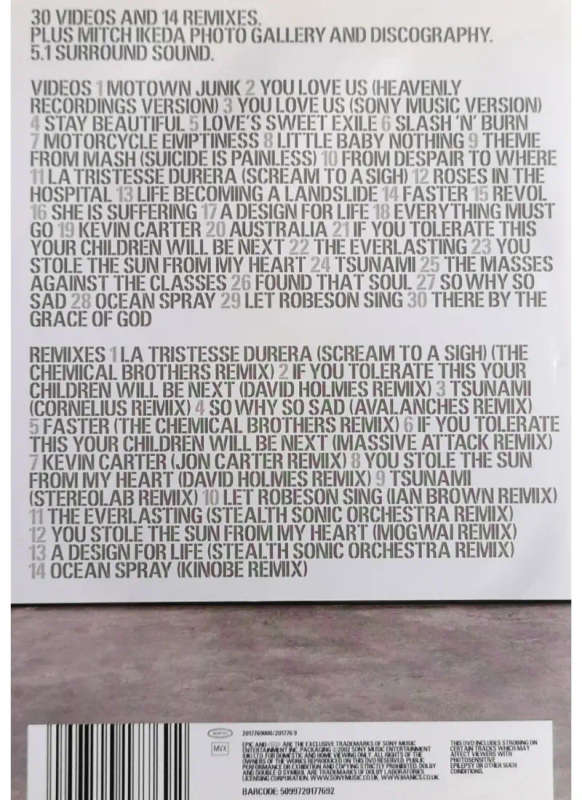 Manic Street Preachers - Forever Delayed (DVD)
