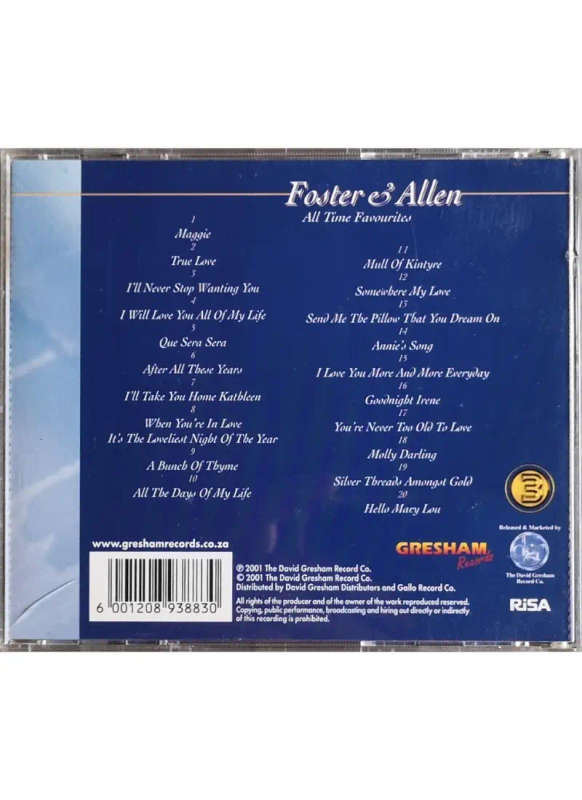 Foster and Allen - All Time Favourites (CD)