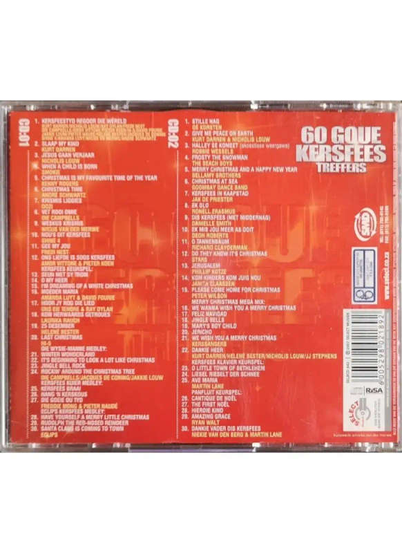 60 Goue Kersfees Treffers (Dubbel CD)