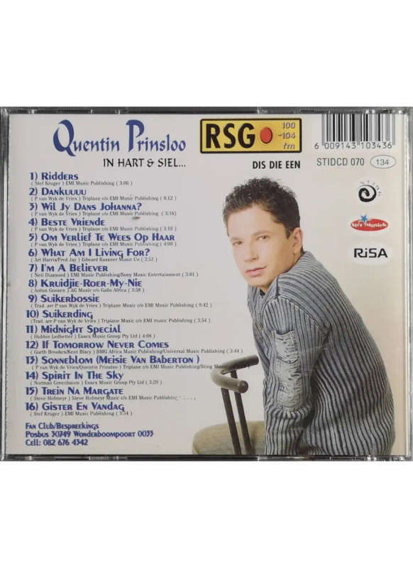 Quentin Prinsloo - In hart en siel (CD)