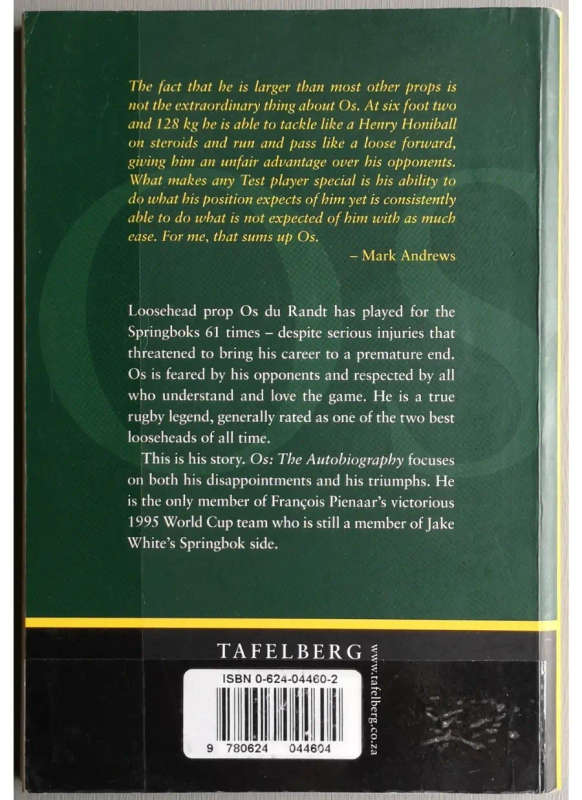 Os du Randt: The Autobiography