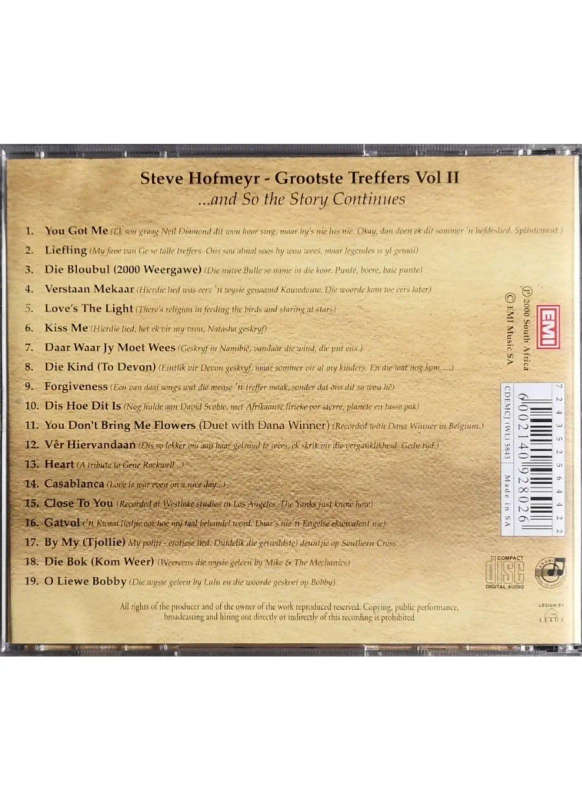 Steve Hofmeyr - Grootste Treffers Vol. 2 (CD)