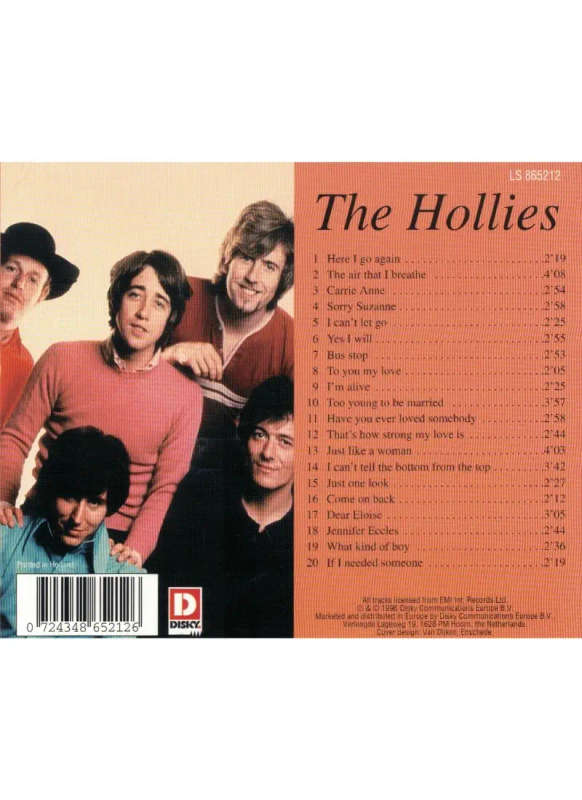 The Hollies - 20 Great Love Songs (CD)