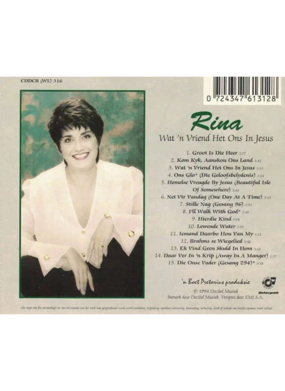 Rina Hugo - Wat 'n vriend het ons in Jesus (CD)