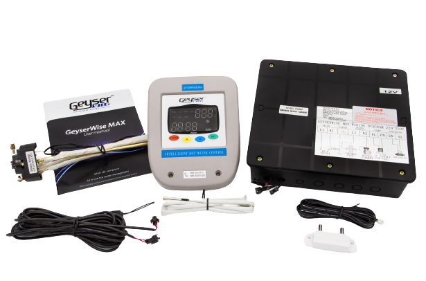 Geyserwise Max - Controller and Timer for 12V/220V Split Pumped Solar Geysers