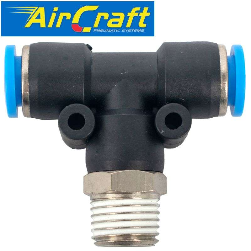 Aircraft Pu Hose Fitting Tee 8Mm-1/4 M