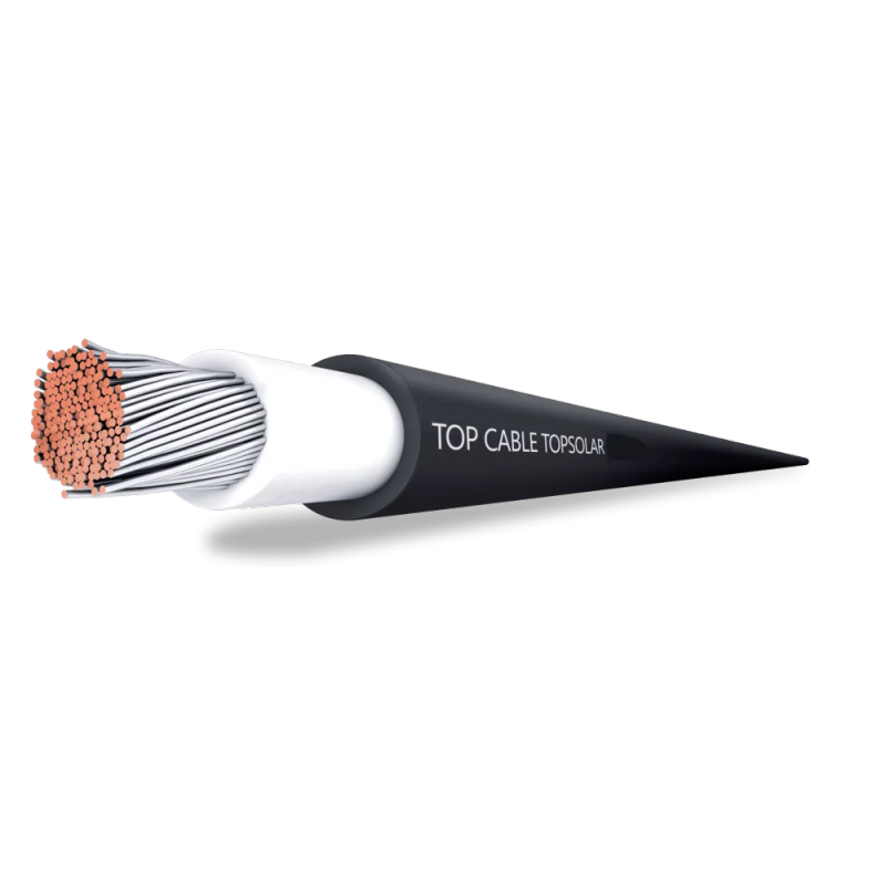 TopSolar 6mm2 Black DC PV Solar Panel Cable - Sold Per Meter