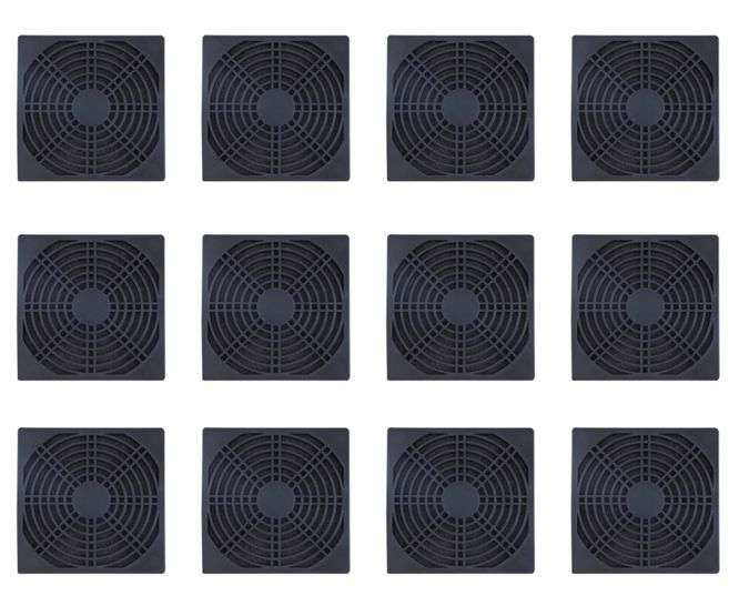 Plastic Filter Finger/Fan Guard Black 120Mm - 300/Box 180336