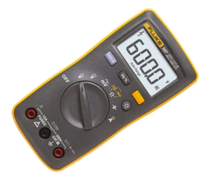 Hand Held Multimeter Dmm Compact Palm Size Fluke-107