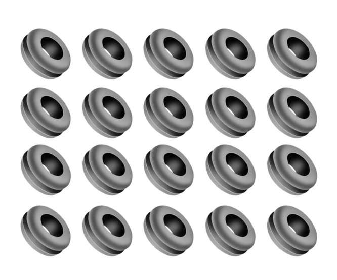 Rubber Grommets 16X19X22X1.6Mm - 500/Bag Gm-6