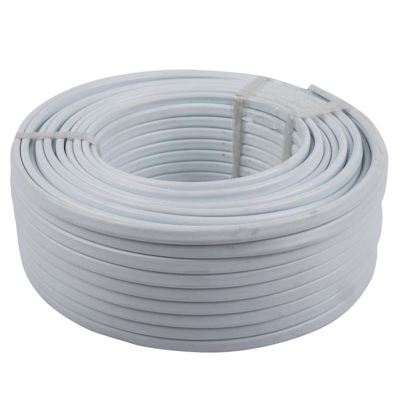 Cable Flat 2 Core + Earth White 1.5Mm 100M