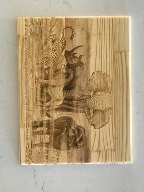 Wooden Cutting Board Big 5 400mm x 350mm