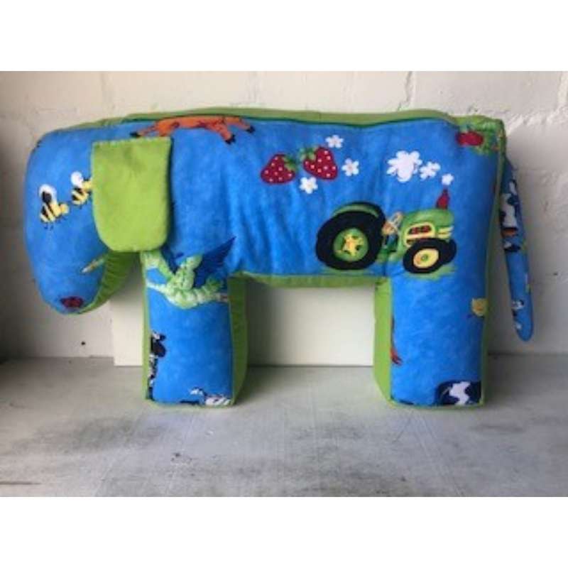 Strawberry Tractor Donkey Baby Cushion