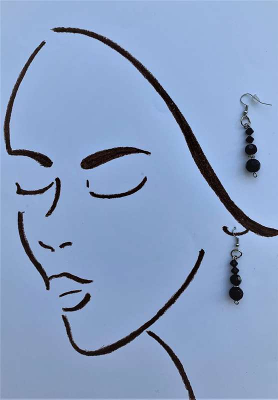 Black Diamond Earrings