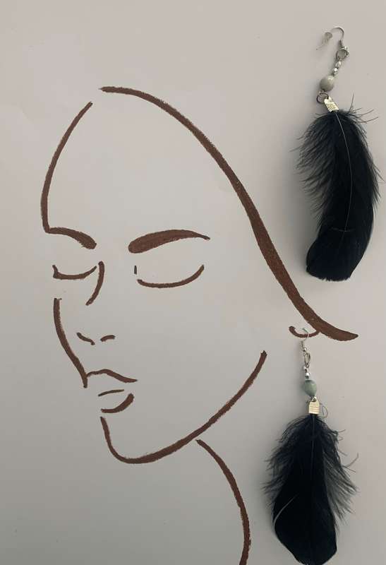 Black Swan Earrings
