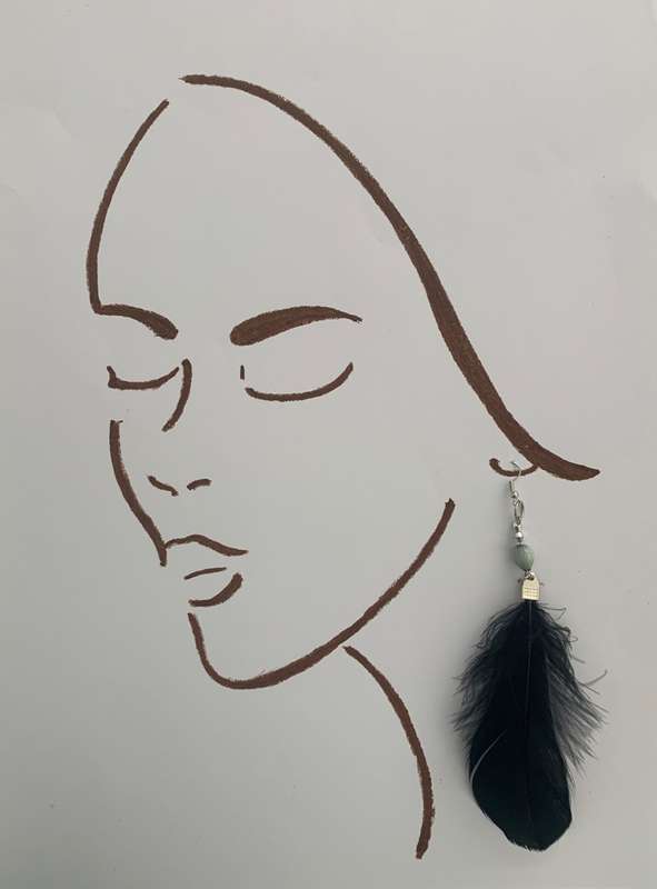 Black Swan Earrings