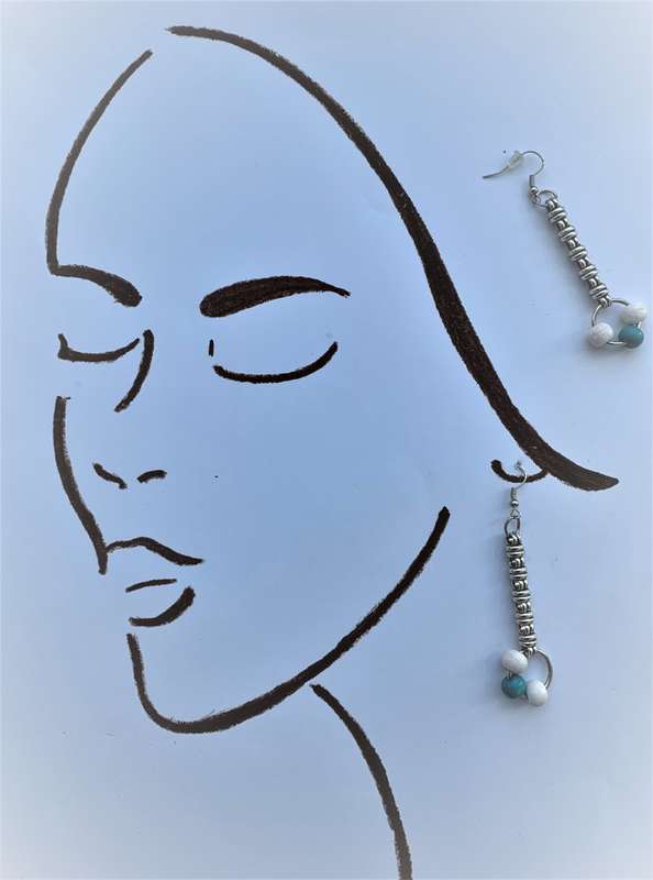 Blu Eye Pair Earring
