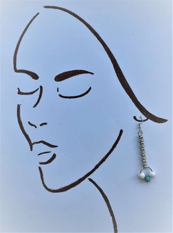 Blu Eye Pair Earring