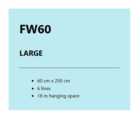 Foxy Foldaway 60 Washing Lines