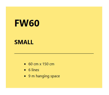 Foxy Foldaway 60 Washing Lines