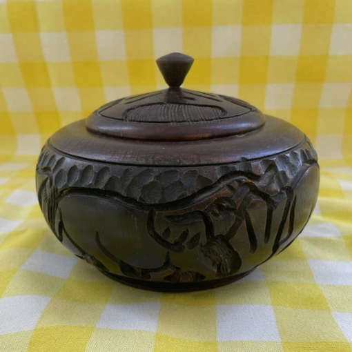 Zambian Crafted Bowl & Lid