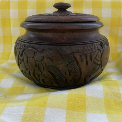 Zambian Crafted Bowl & Lid