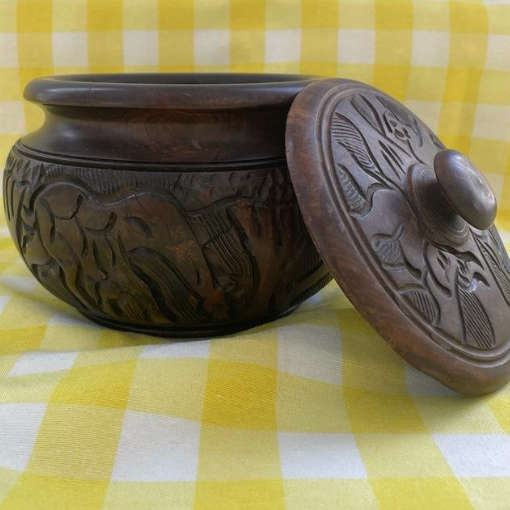 Zambian Crafted Bowl & Lid