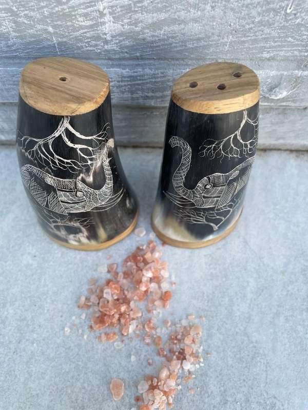 Hand Crafted African Salt & Pepper Shakers