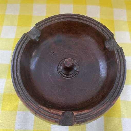African Tribe Wooden Ashtray