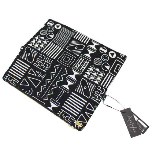 BW Tribal Fold-Over Clutch Bag